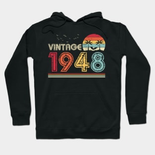 Vintage 1948 Limited Edition 73rd Birthday Gift 73 Years Old Hoodie